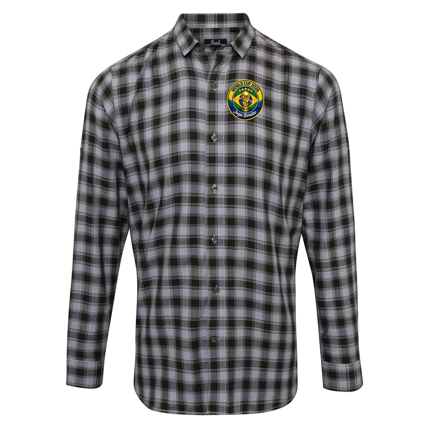 Brazil WC 2026 Football Check Long Sleeve Shirt