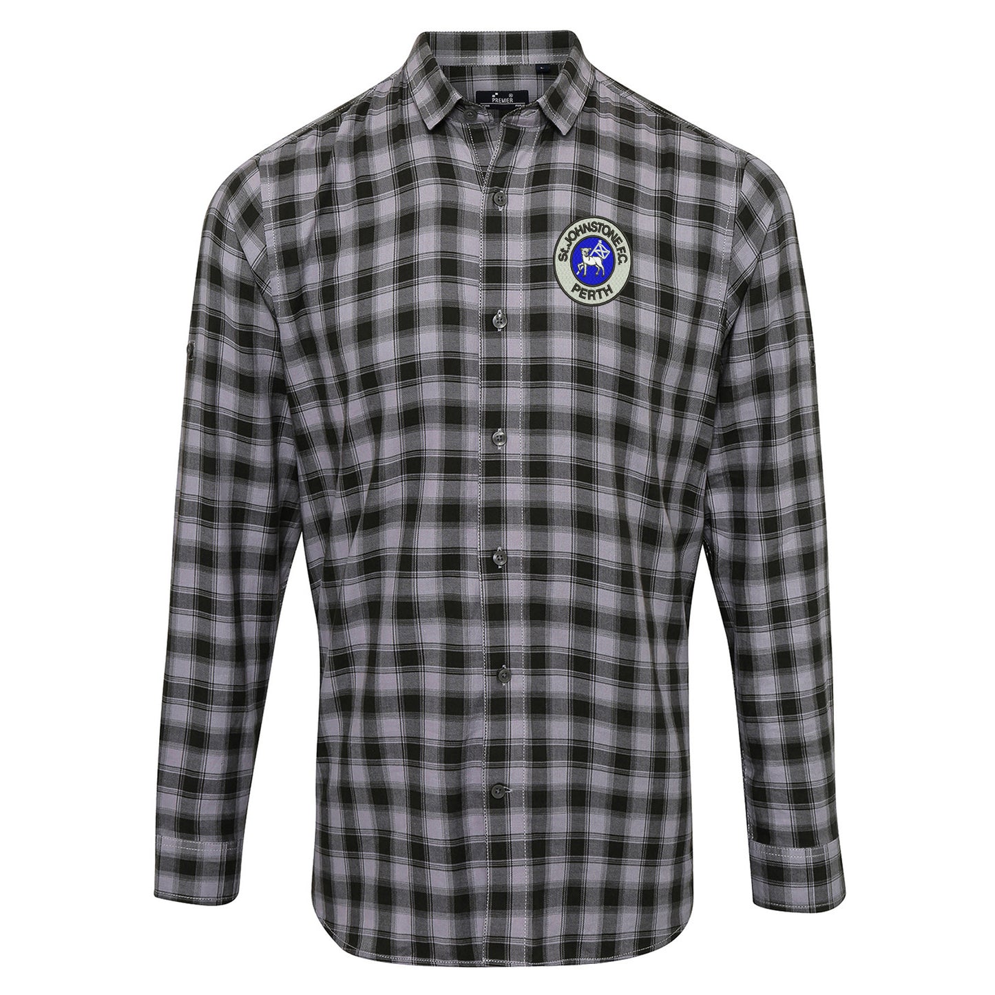 Retro St Johnstone 1980 Check Long Sleeve Shirt