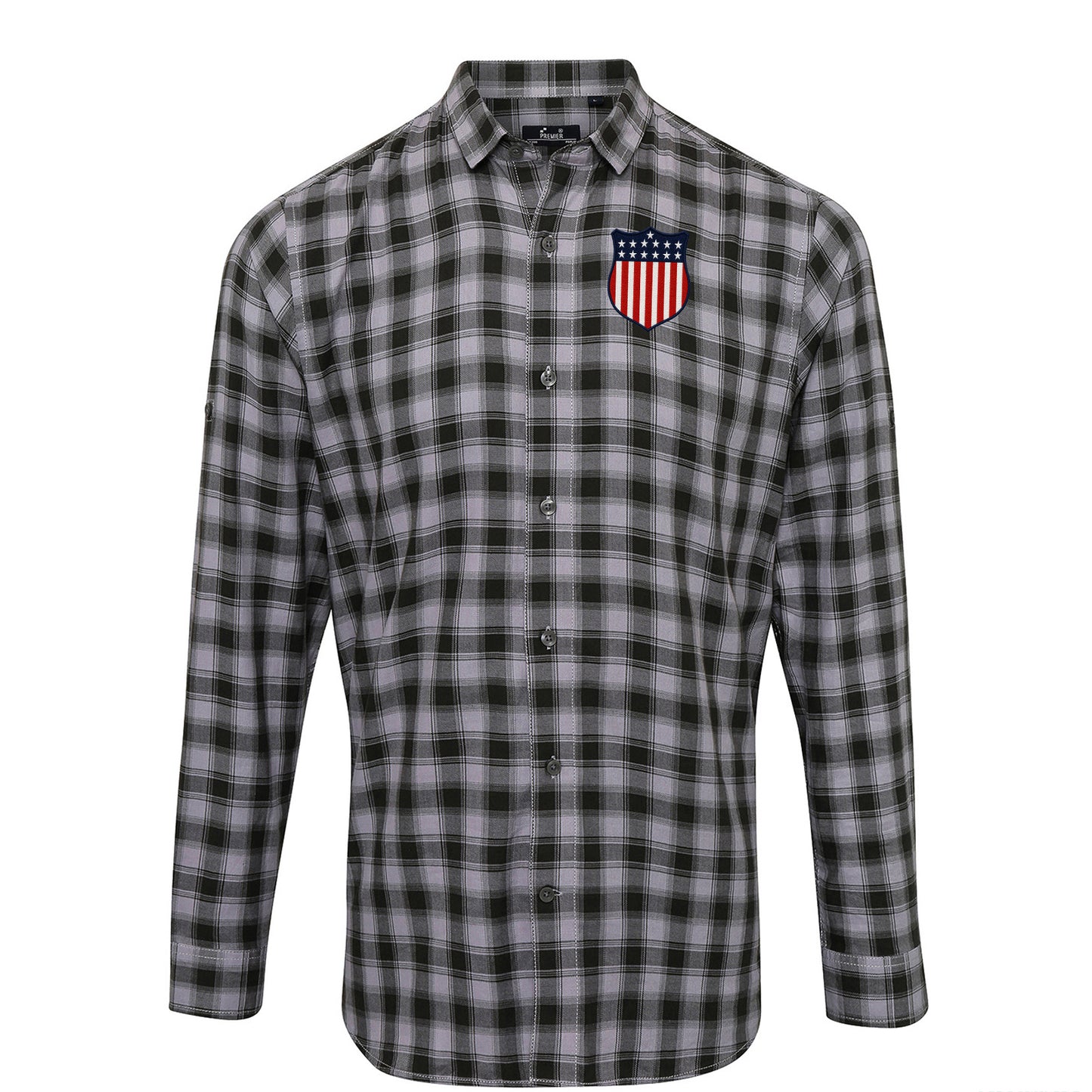 Retro USA 1913 Soccer Check Long Sleeve Shirt