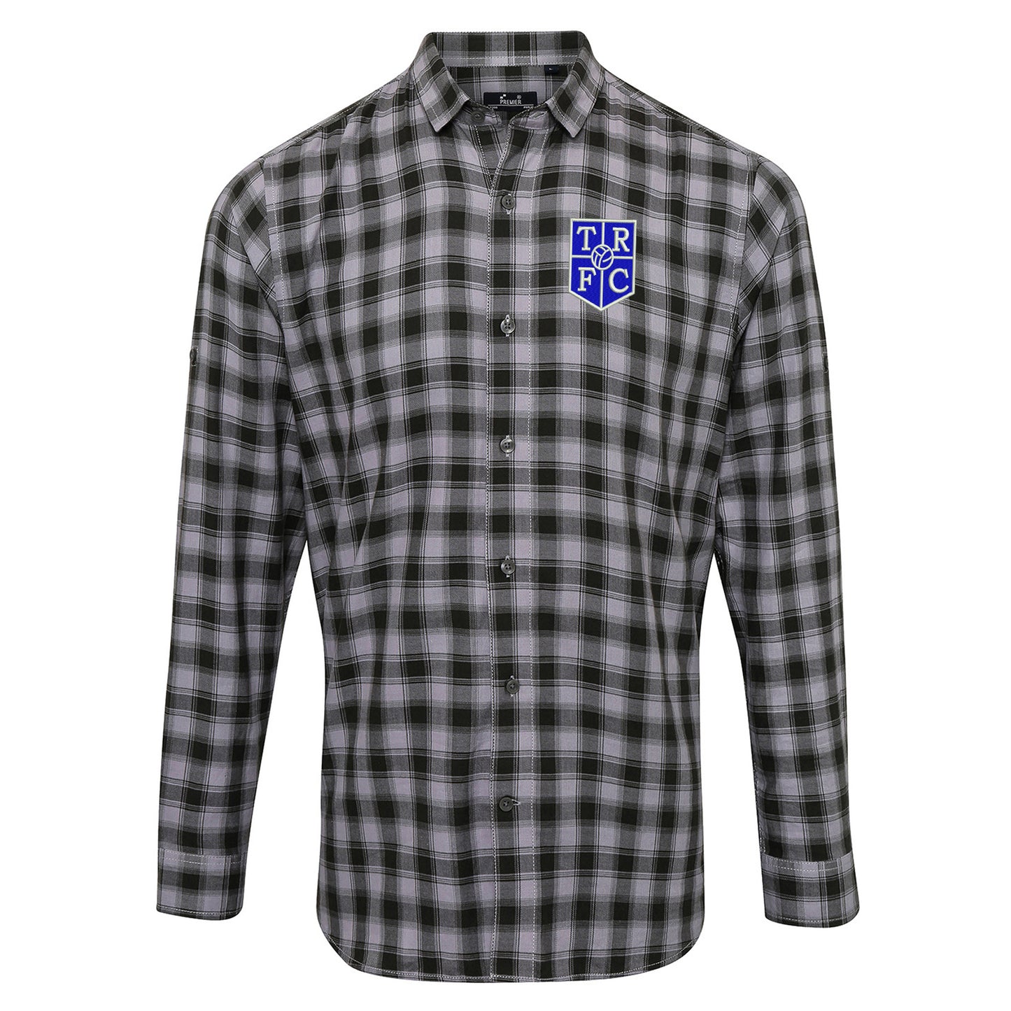 Retro Tranmere 1983 Embroidered Long Sleeve Mulligan Check Shirt