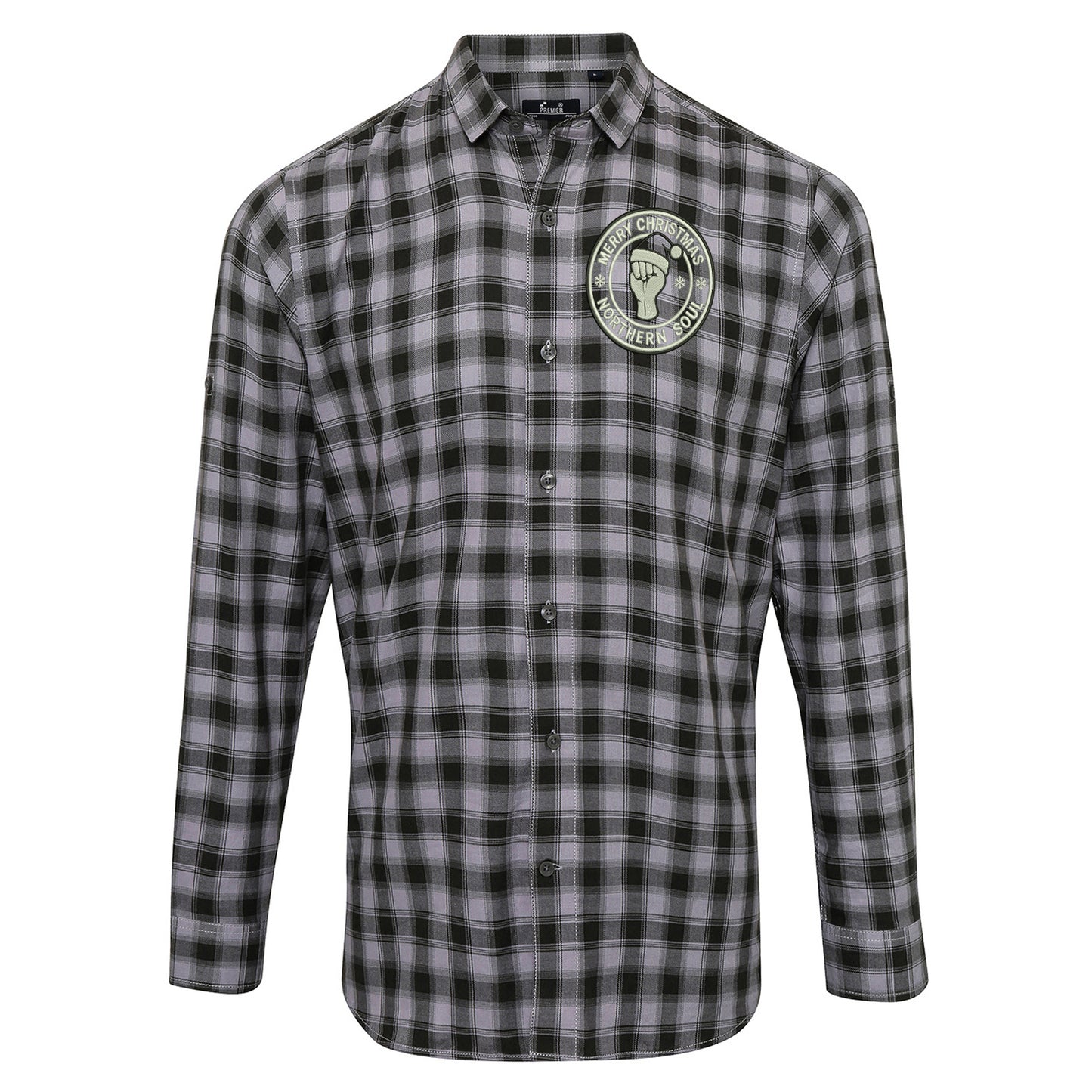 Northern Soul Christmas Check Long Sleeve Shirt
