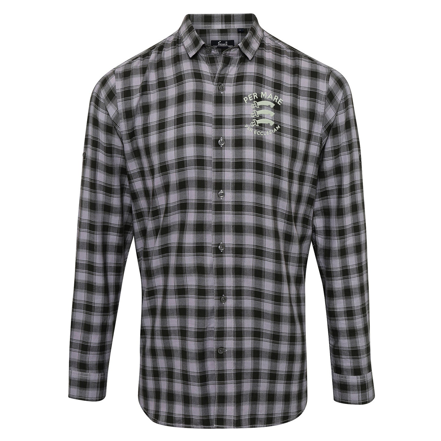 Southend-on-Sea Motto Check Long Sleeve Shirt