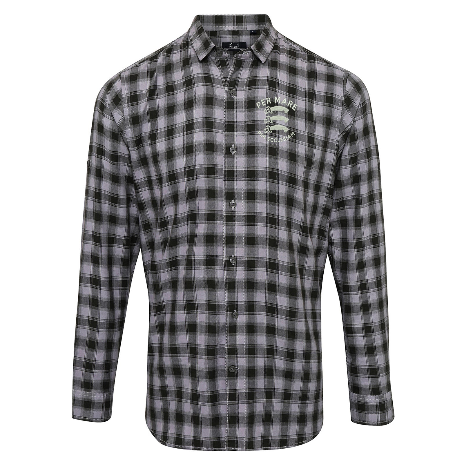 Southend-on-Sea Motto Check Long Sleeve Shirt