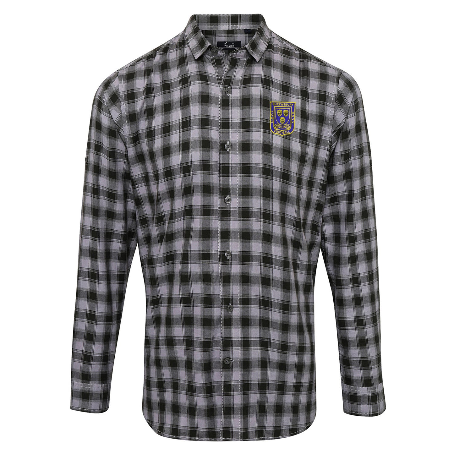 Shrewsbury 1970 Embroidered Long Sleeve Check Shirt