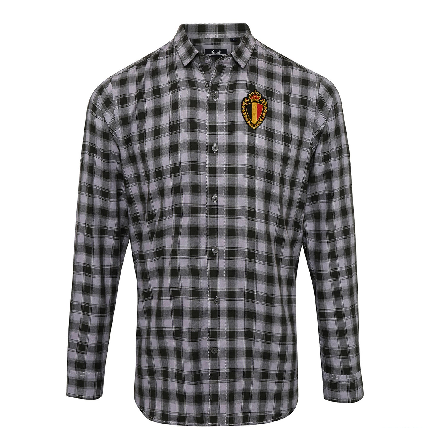 Classic Belgium Football Check Long Sleeve Shirt