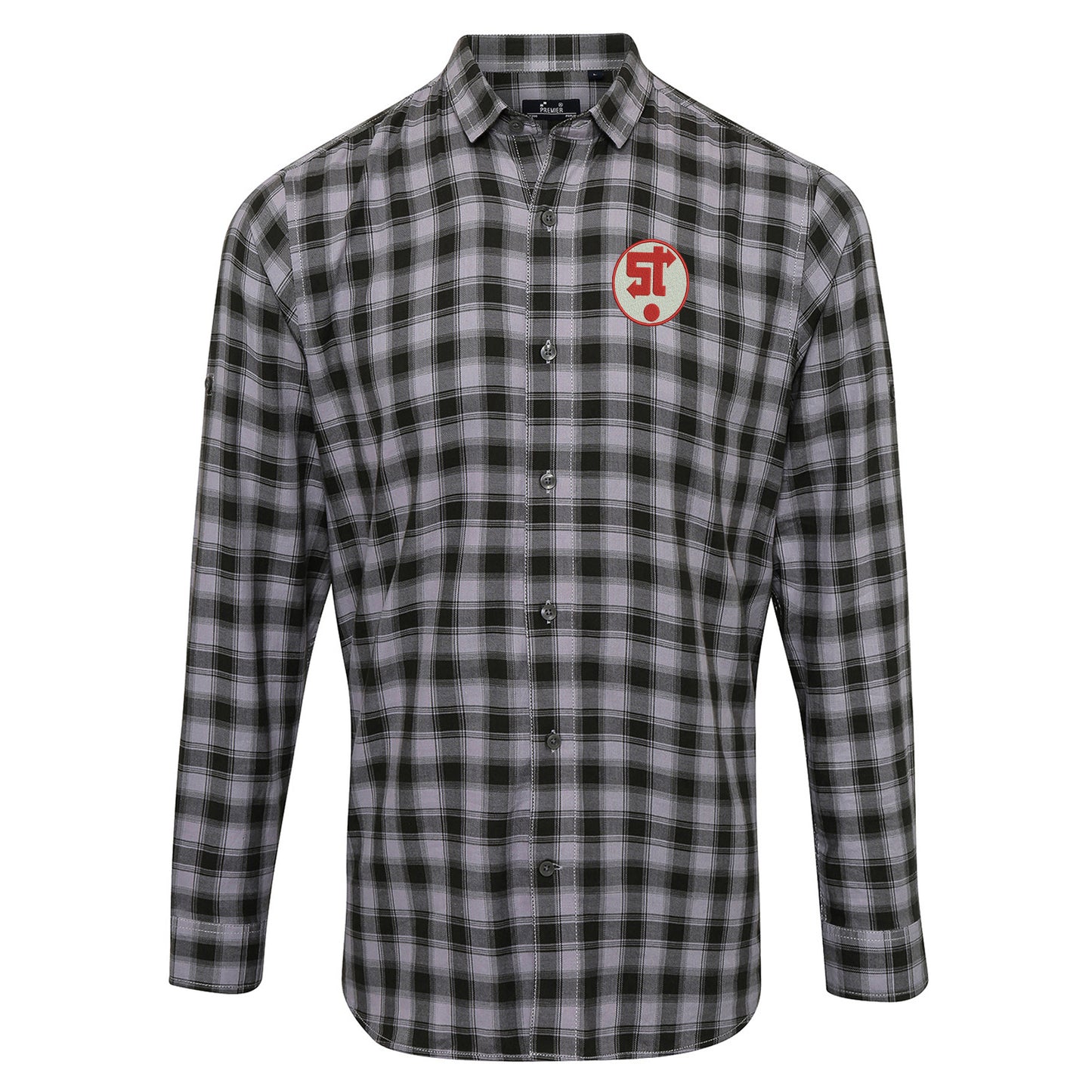 Retro Swindon 1981 Embroidered Long Sleeve Mulligan Check Shirt