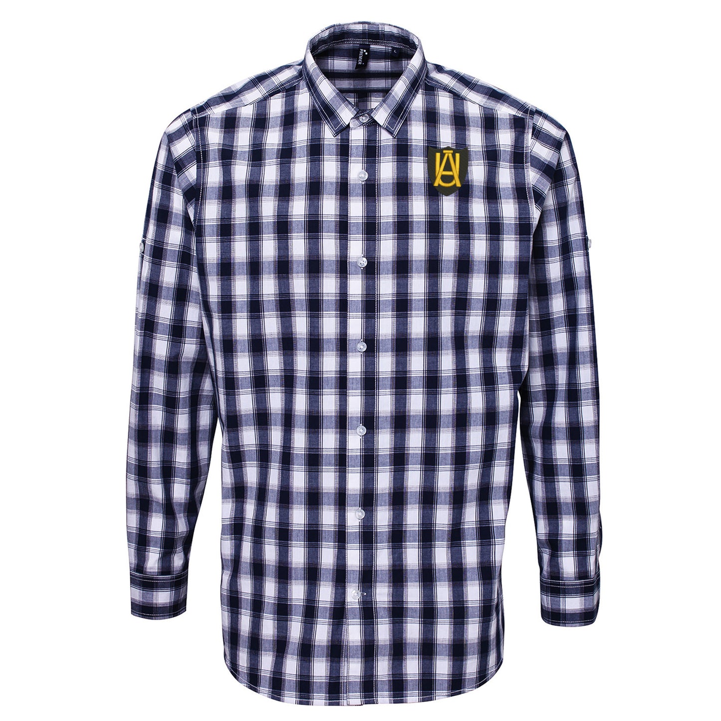 Cambridge Abbey United 1947 Embroidered Long Sleeve Check Shirt