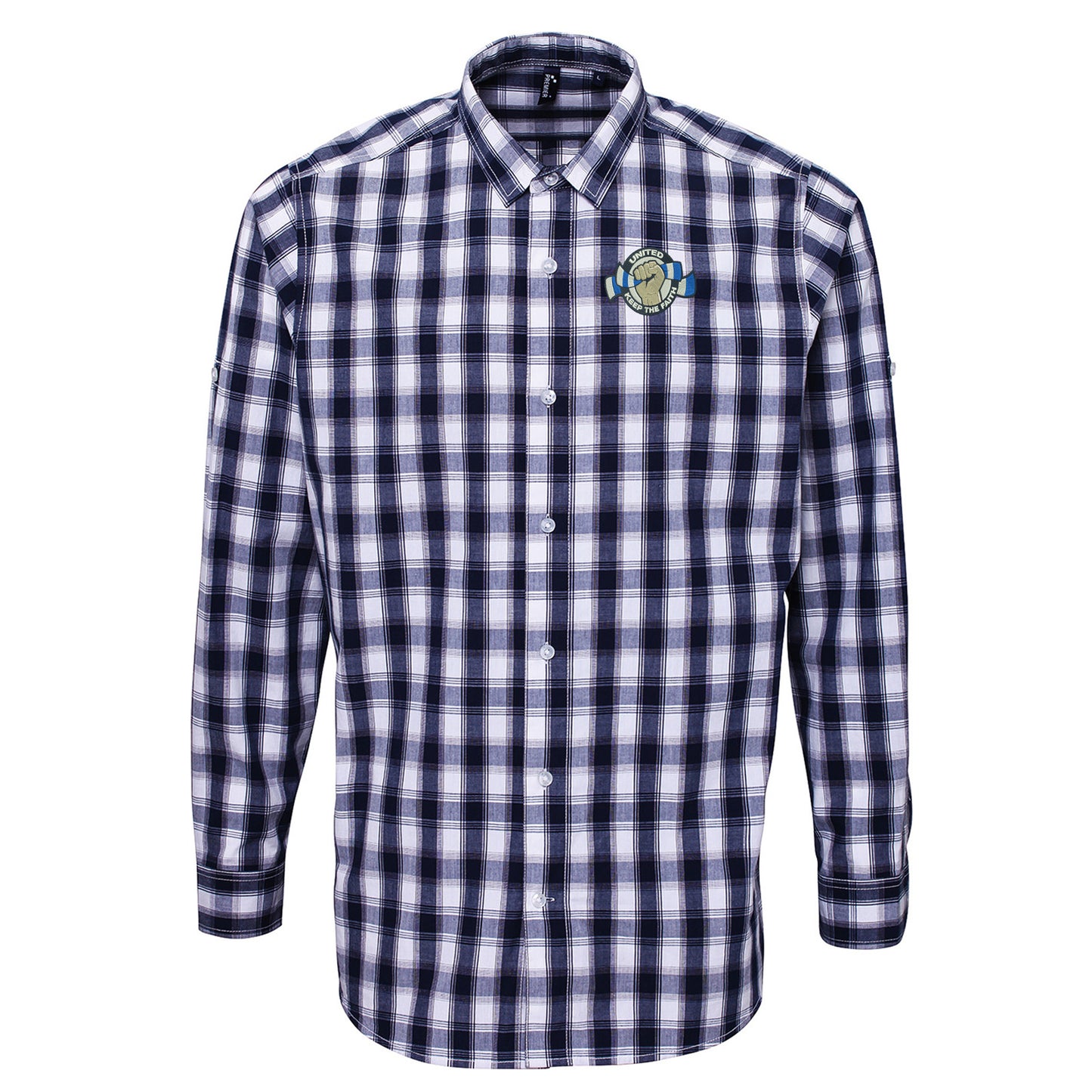 Leeds United Football Check Long Sleeve Shirt