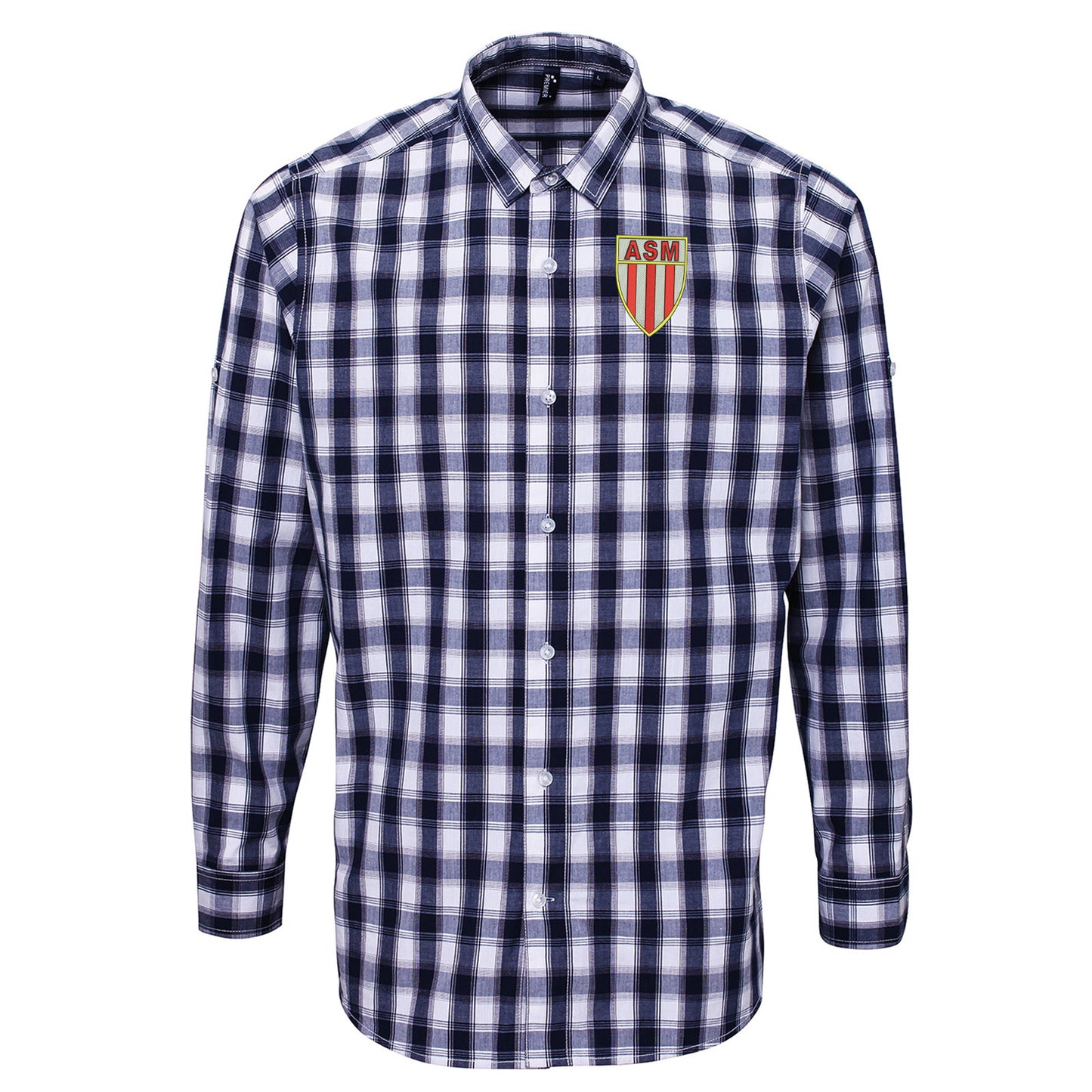 Retro Monaco 1961 Embroidered Long Sleeve Mulligan Check Shirt