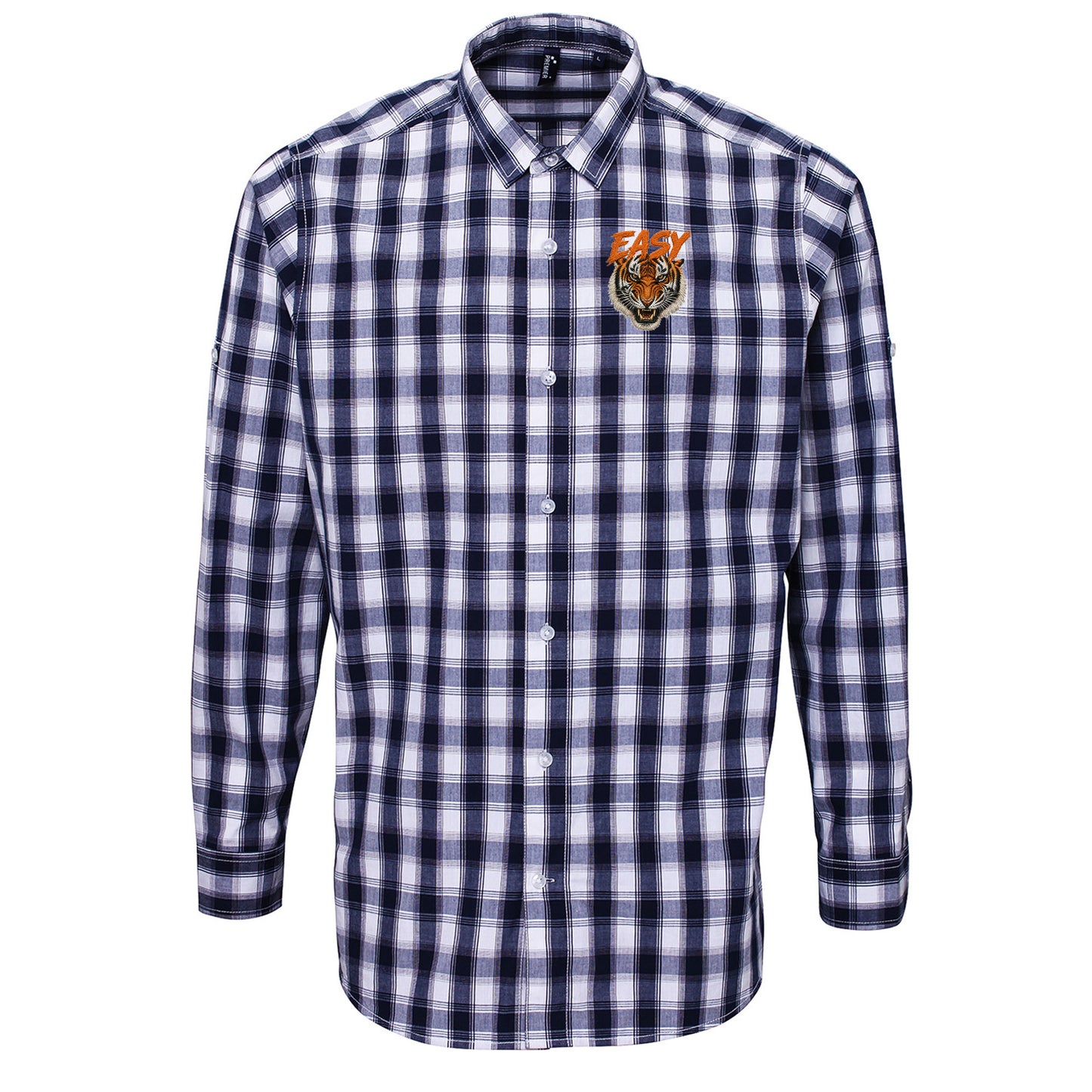 Easy Tiger Face Check Long Sleeve Shirt