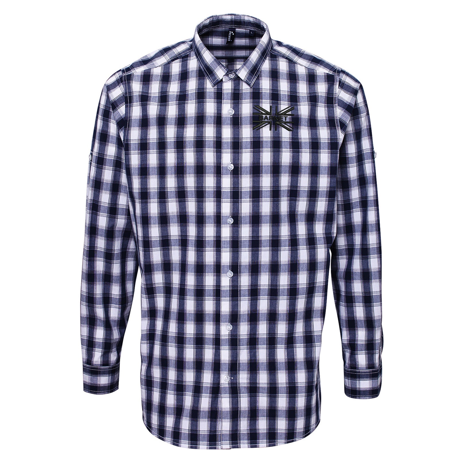 Barnet FC flag Check Long Sleeve Shirt