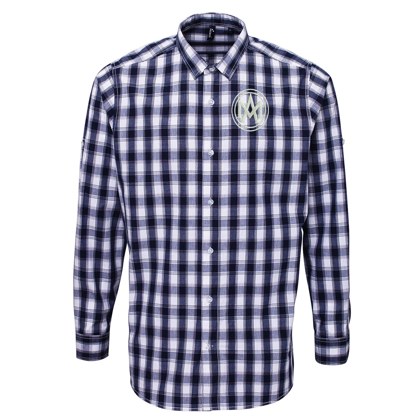Retro Aston Martin 1920 Check Long Sleeve Shirt