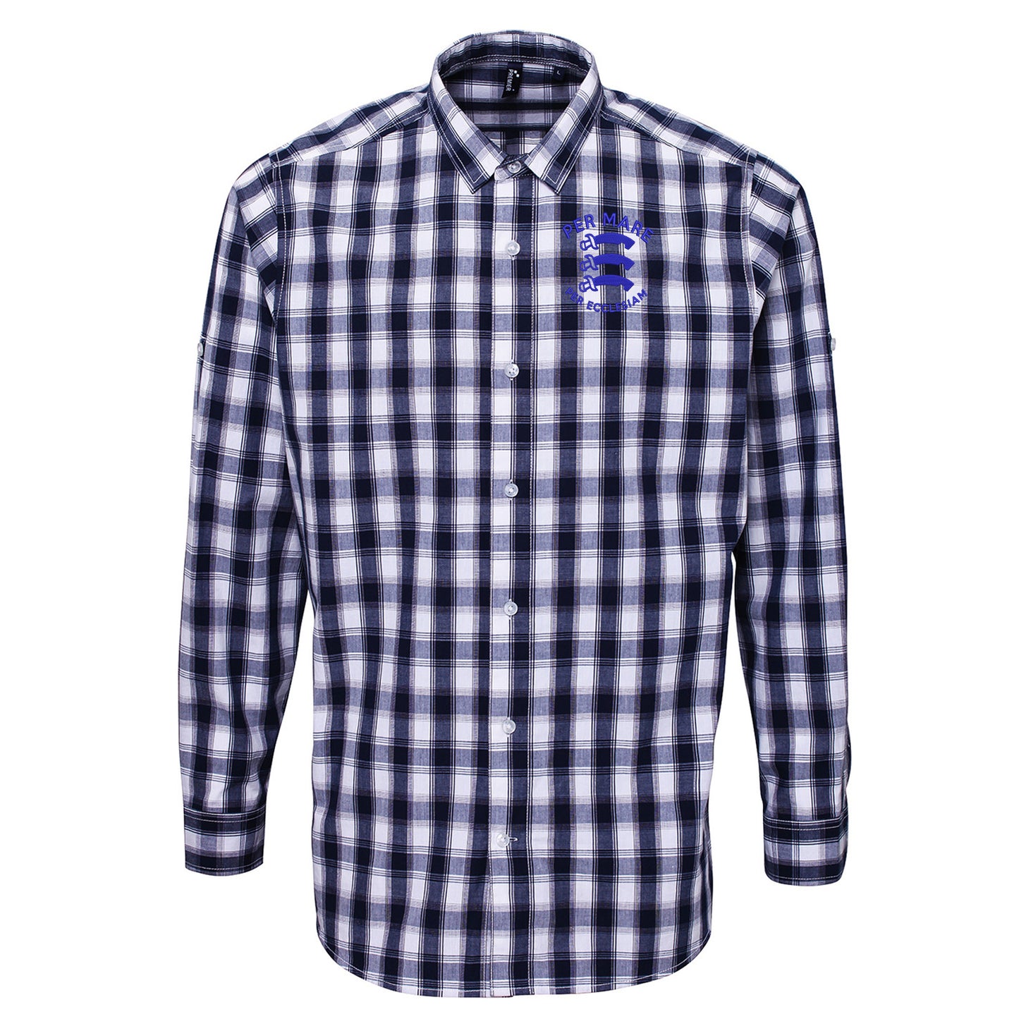 Southend-on-Sea Motto Check Long Sleeve Shirt