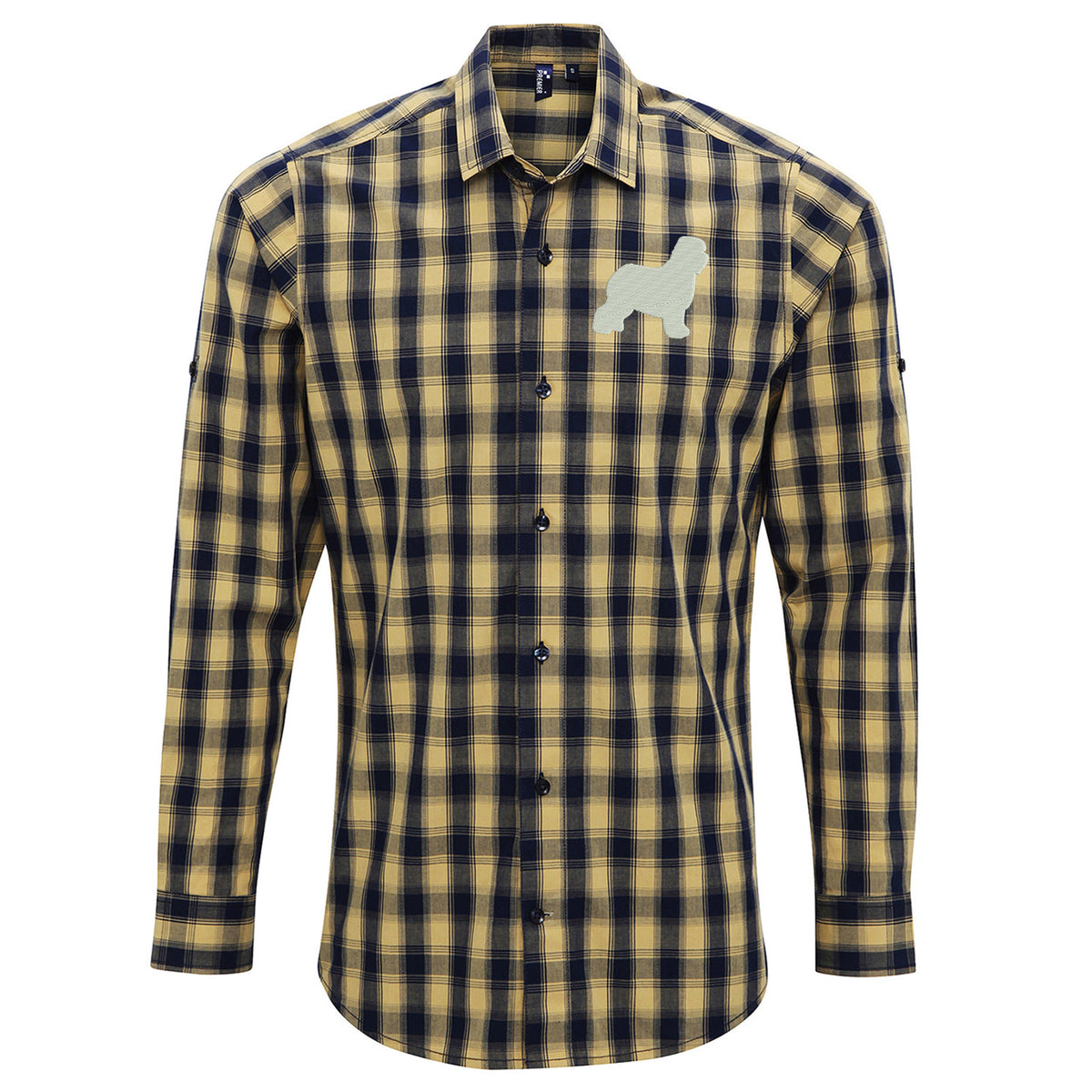 Old English Sheepdog Long Sleeve Mulligan Check Shirt