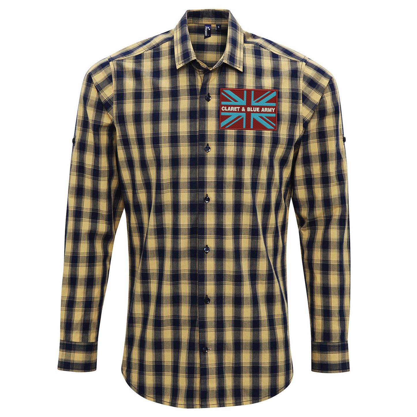 Claret & Blue Army Coloured Union Jack Shirt