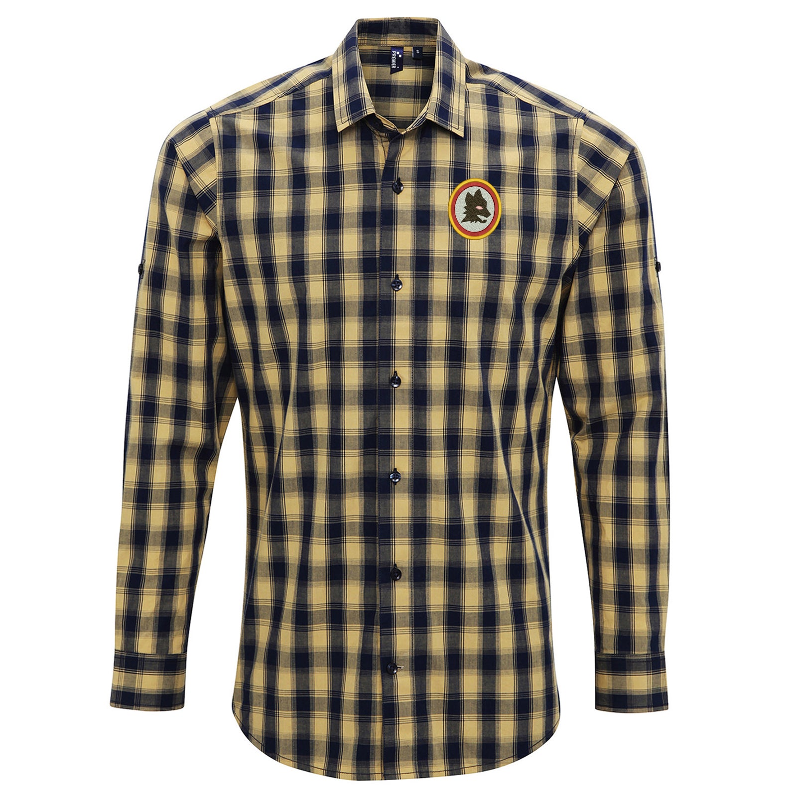 AS Roma Retro Football Check Shirt