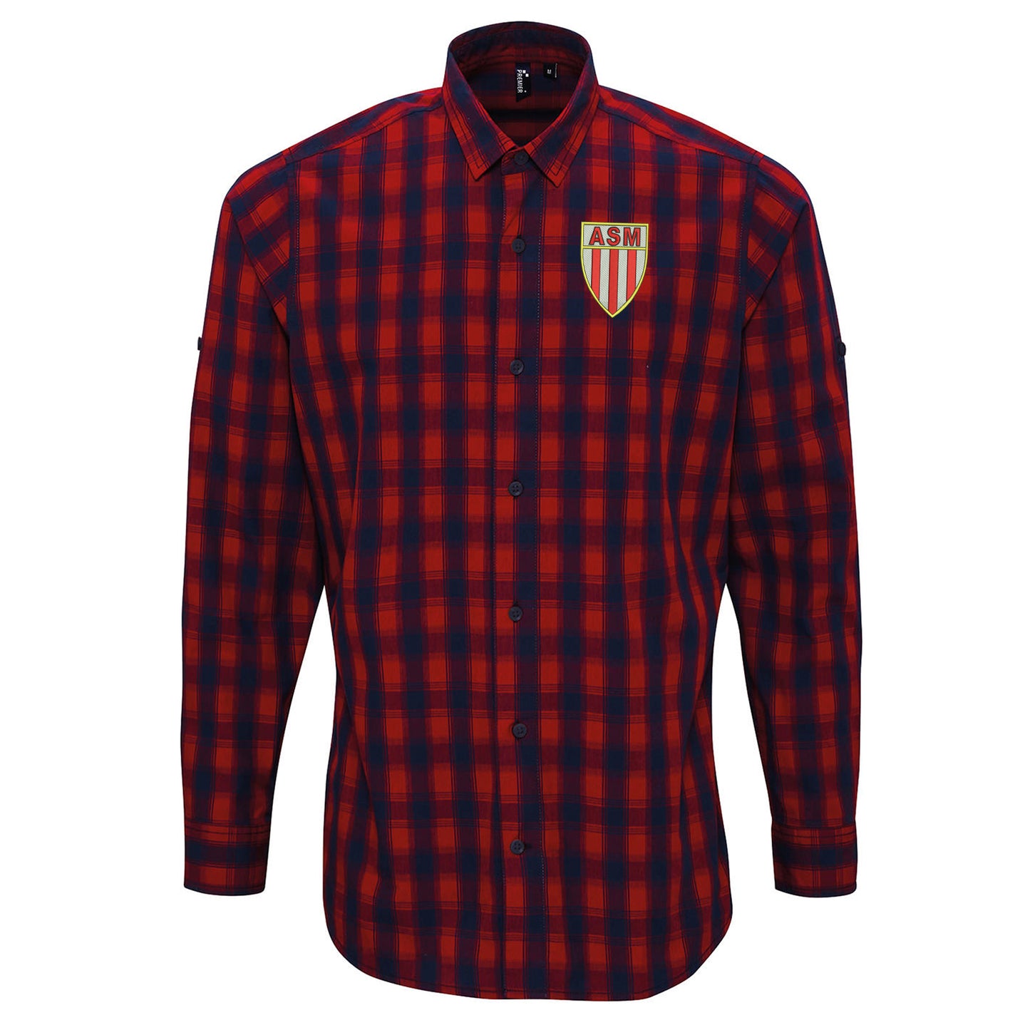 Retro Monaco 1961 Embroidered Long Sleeve Mulligan Check Shirt