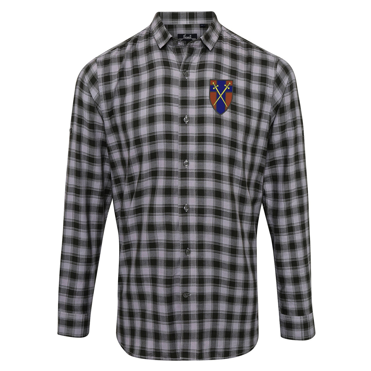 British Forces Germany Embroidered Long Sleeve Mulligan Check Shirt