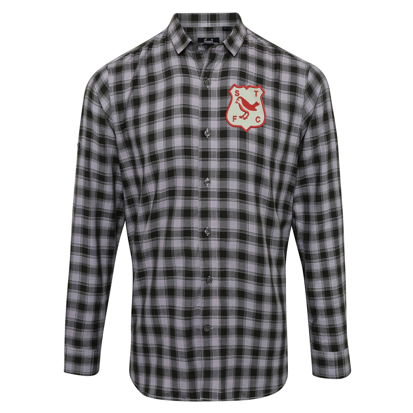 Retro Swindon 1961 Embroidered Long Sleeve Mulligan Check Shirt