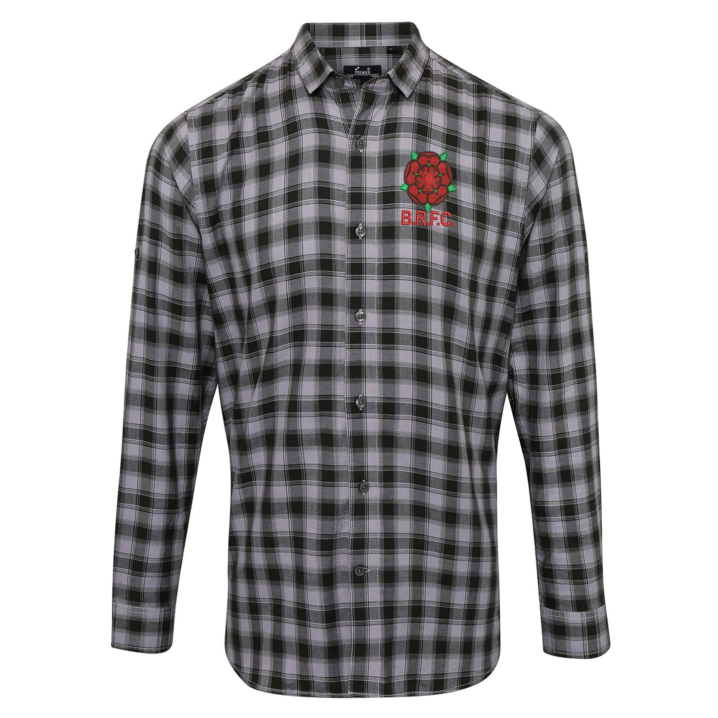 Retro Blackburn 1974 Embroidered Long Sleeve Mulligan Check Shirt