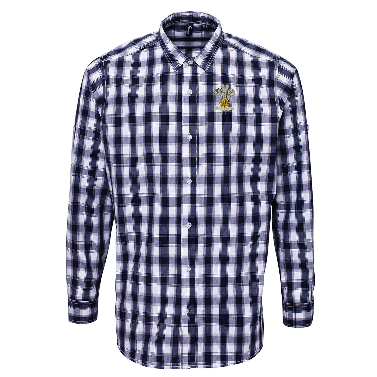 Royal Regiment of Wales Embroidered Long Sleeve Mulligan Check Shirt