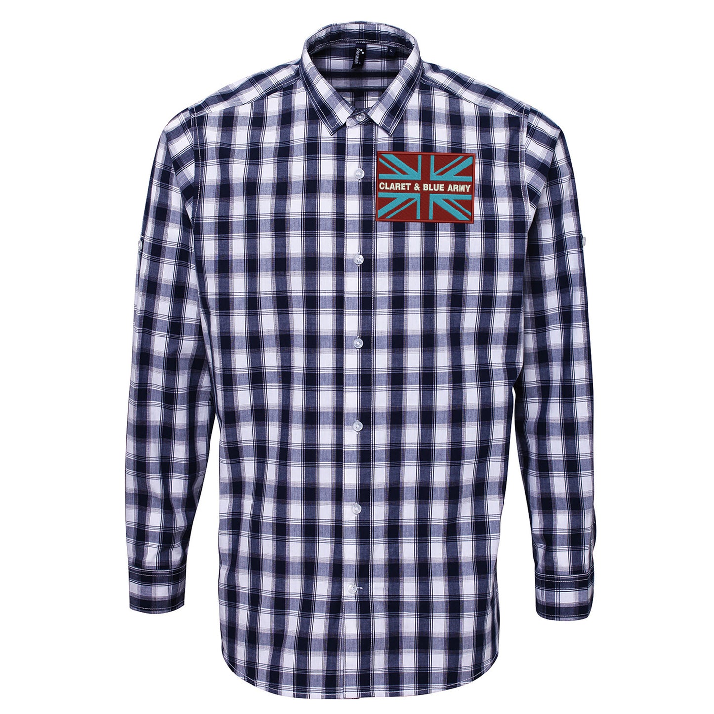 Claret & Blue Army Coloured Union Jack Shirt