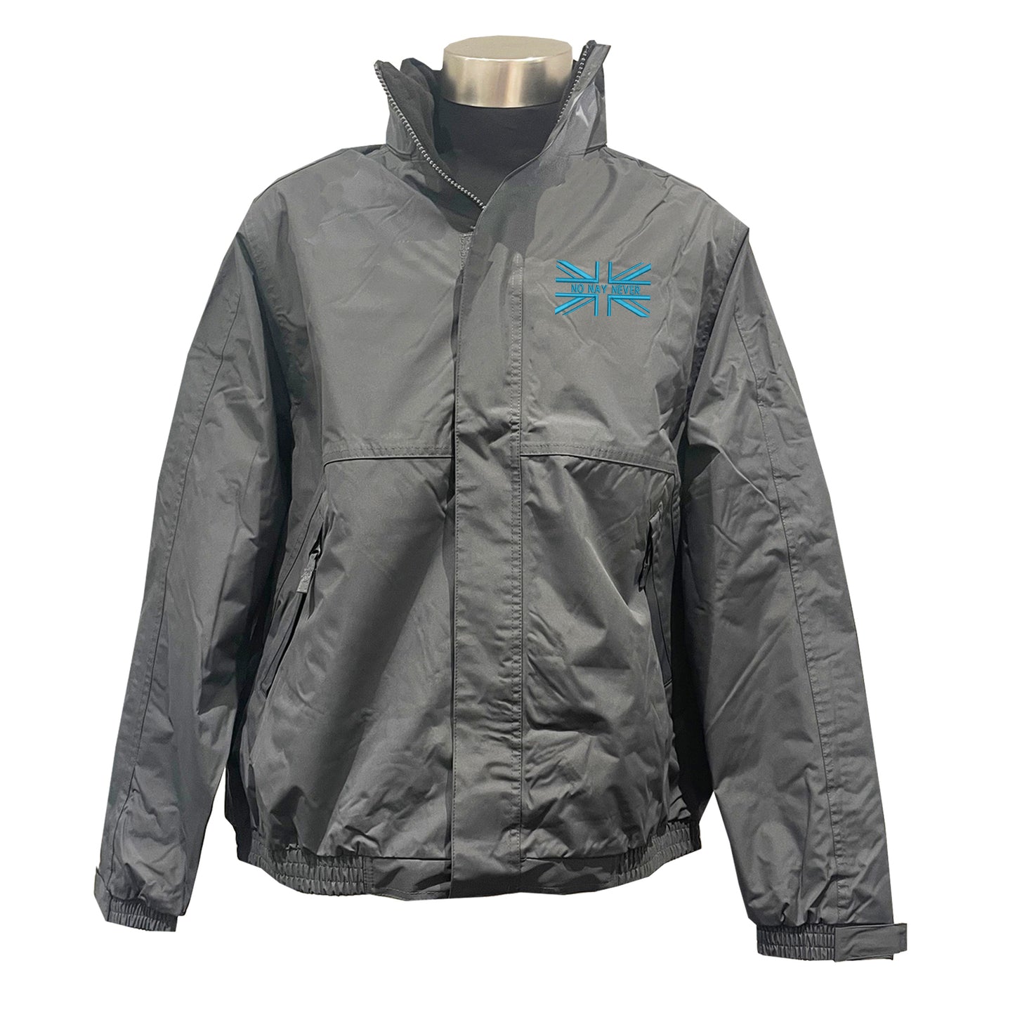 No Nay Never Union Jack Embroidered Premium Outdoor Jacket