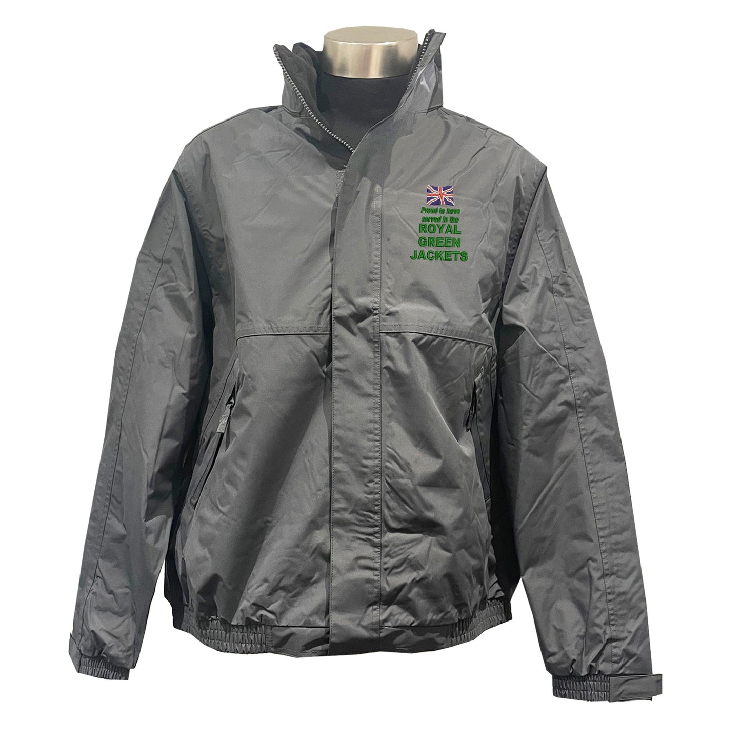Proud to Have Served in The Royal Green Jackets Embroidered Premium Outdoor Jacket