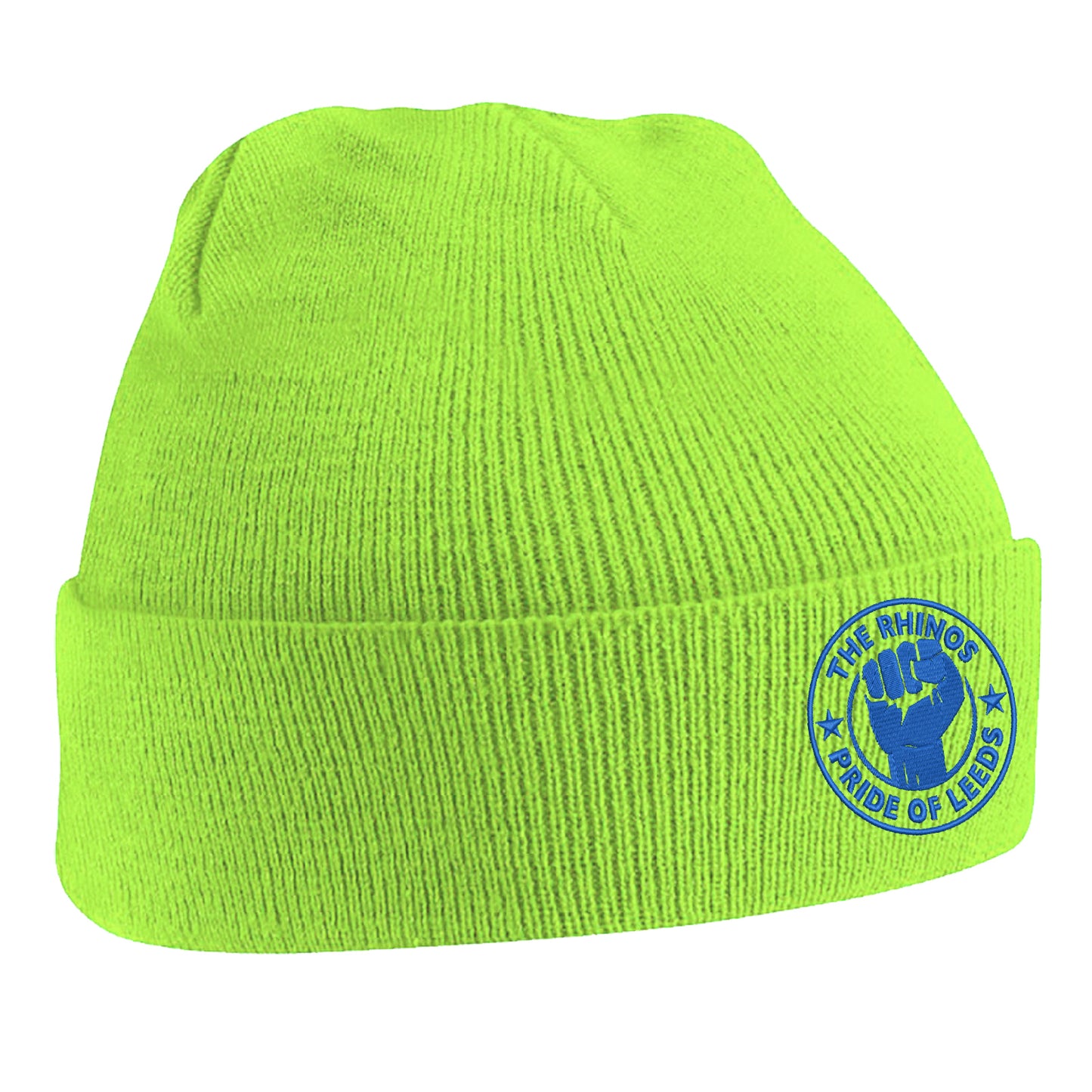The Rhinos Pride of Leeds Embroidered Beanie Hat