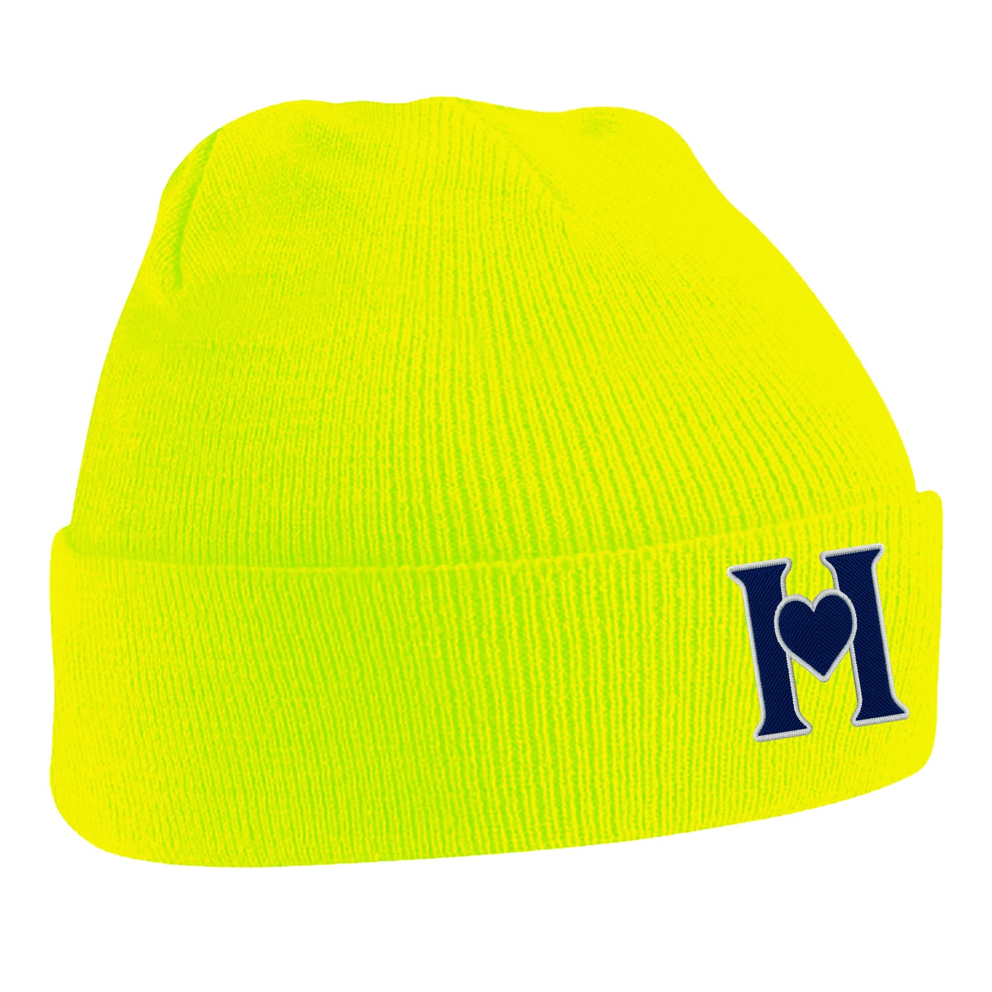 Retro Old School Hearts Football Beanie Hat