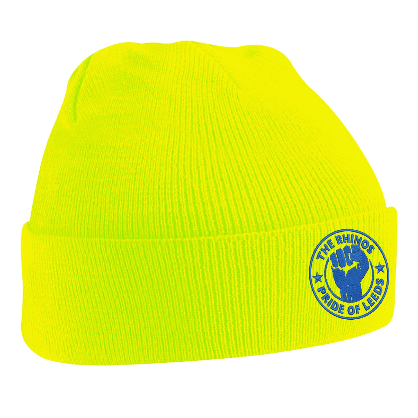 The Rhinos Pride of Leeds Embroidered Beanie Hat
