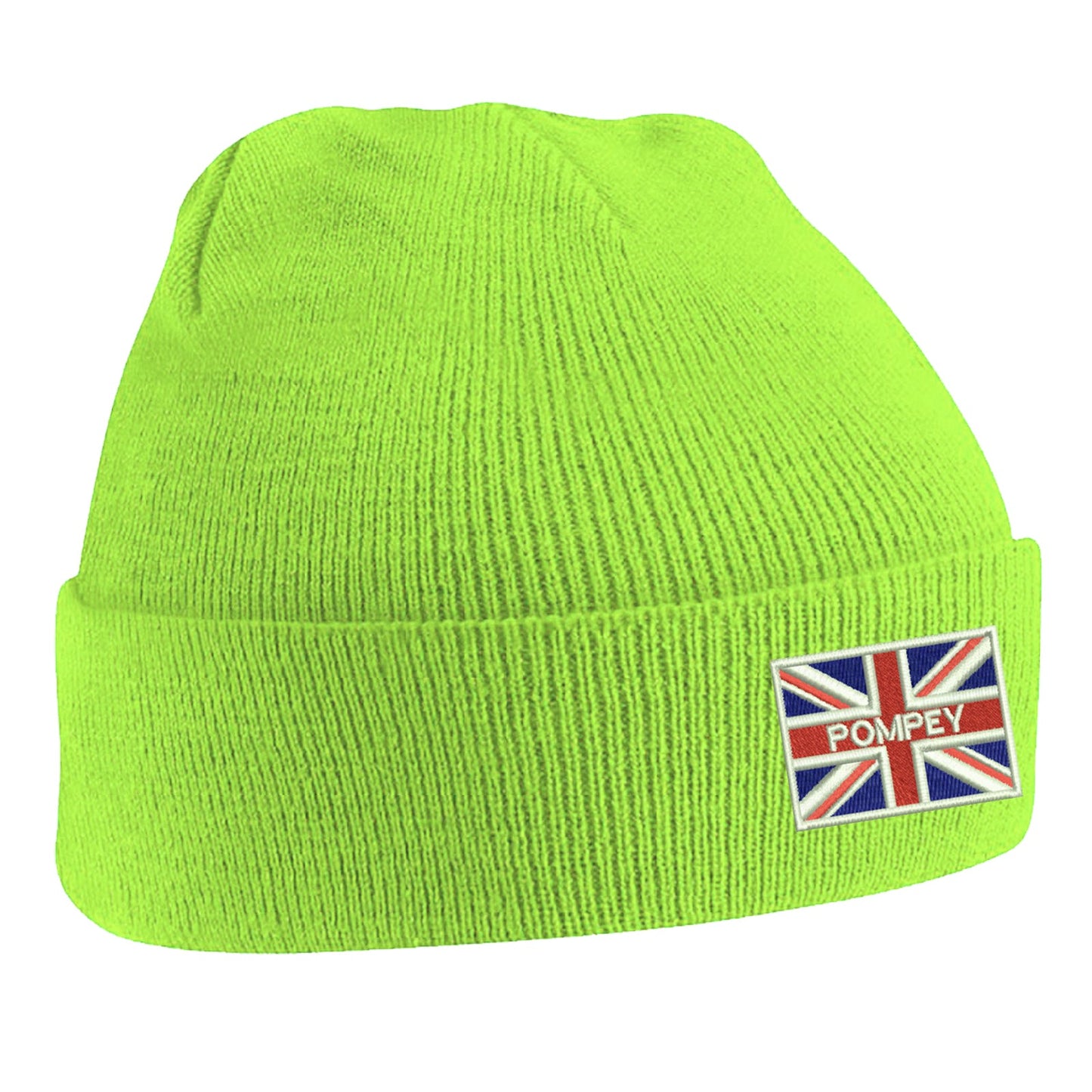 Pompey Coloured Union Jack Beanie Hat