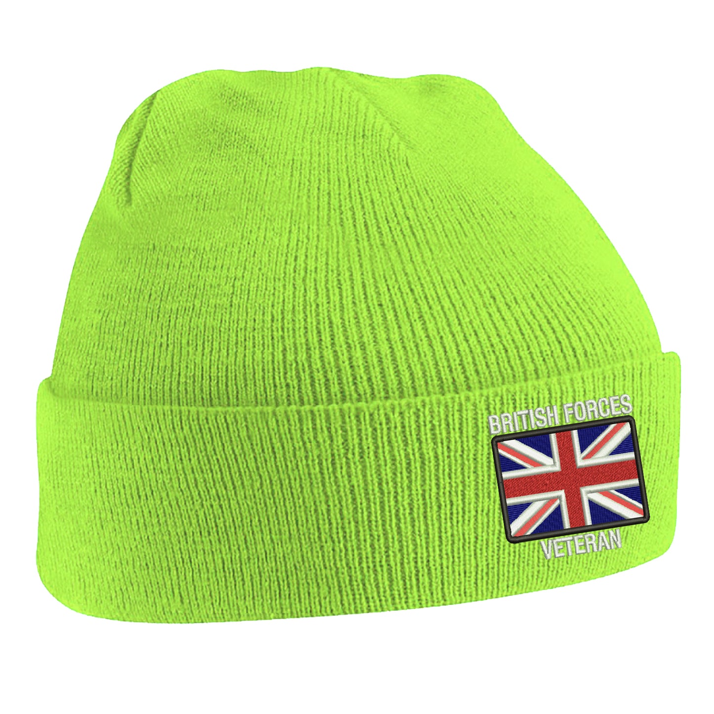 British Forces Veteran Embroidered Beanie Hat