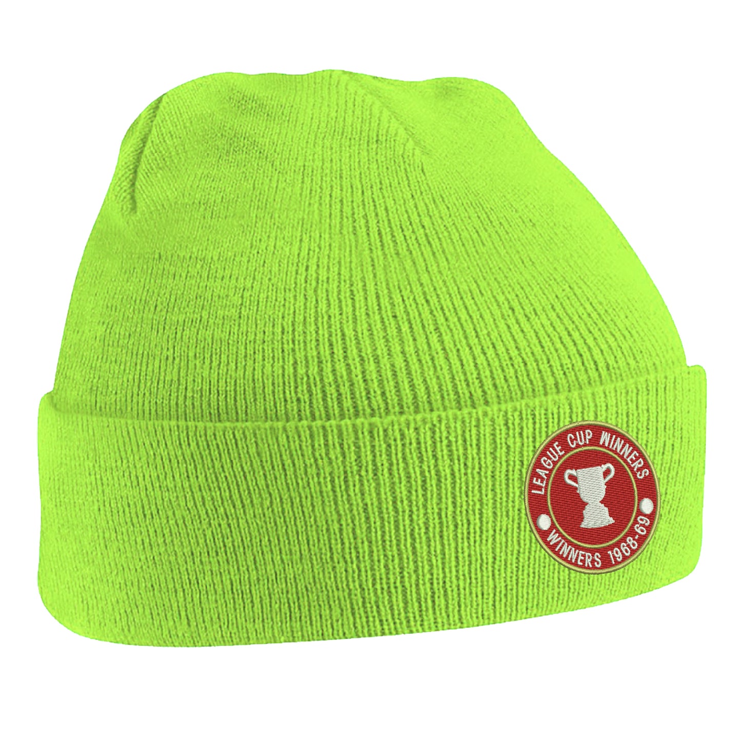 Retro Swindon Town Football League Cup Winners 1969 Embroidered Beanie Hat