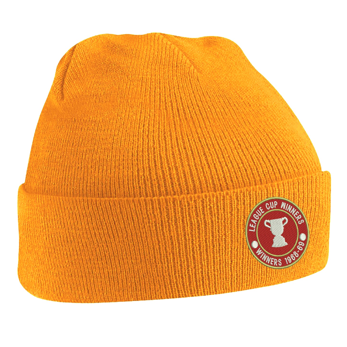 Retro Swindon Town Football League Cup Winners 1969 Embroidered Beanie Hat