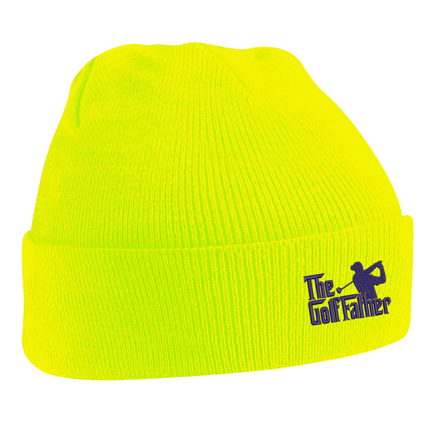 The Golf Father Embroidered Beanie Hat