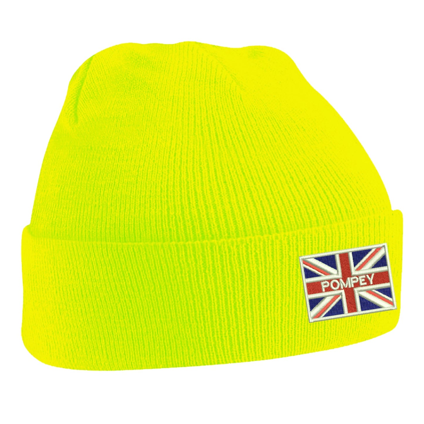 Pompey Coloured Union Jack Beanie Hat
