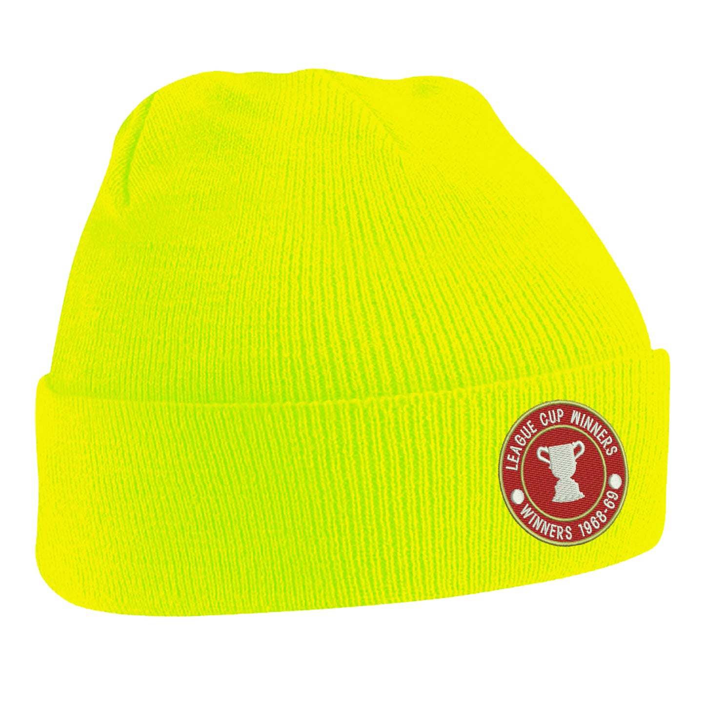 Retro Swindon Town Football League Cup Winners 1969 Embroidered Beanie Hat