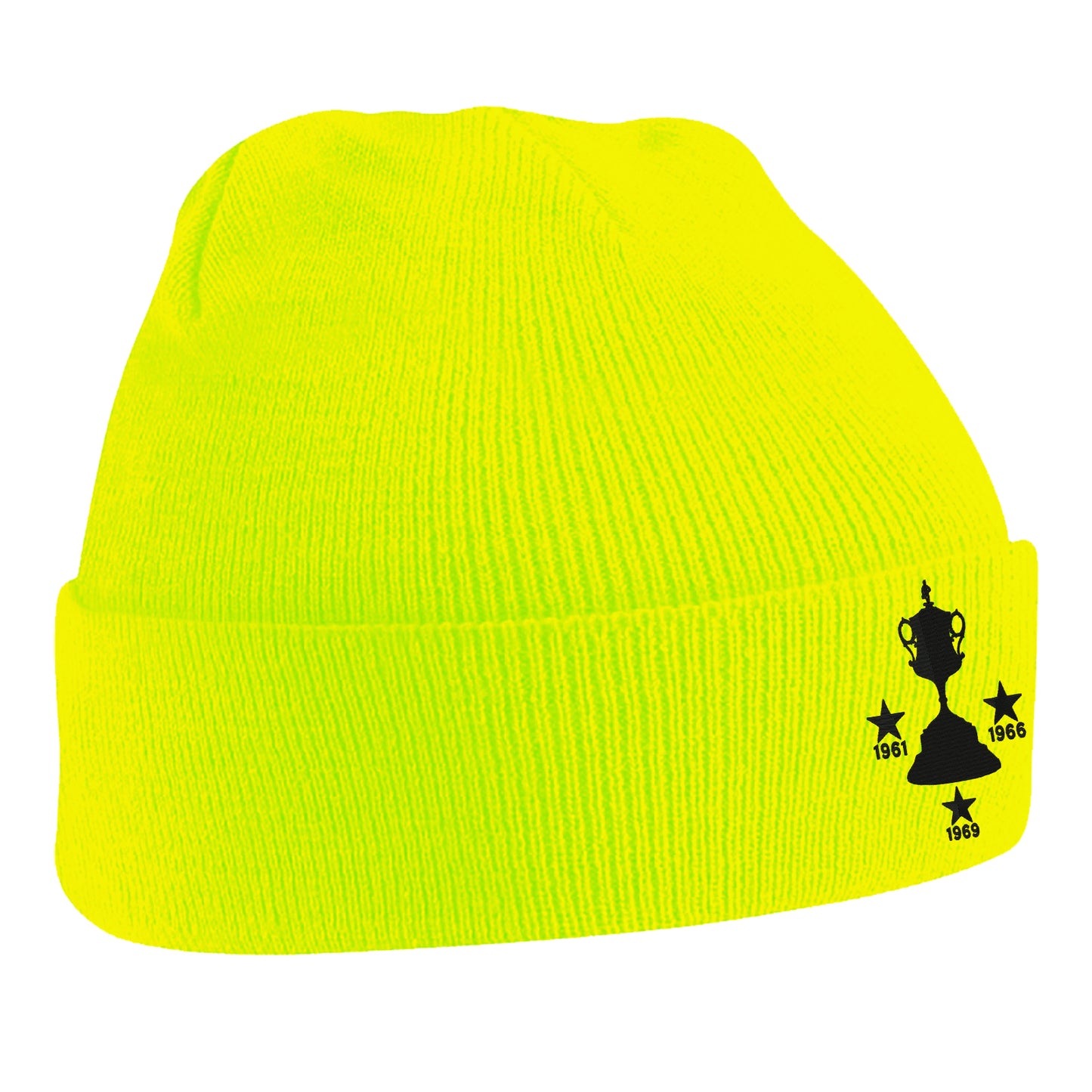 Retro Tamworth Three Time Birmingham Senior Cup Winners Embroidered Beanie Hat