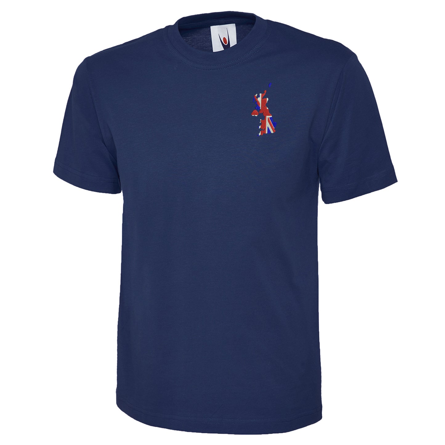 United Kingdom Flag Map Embroidered Classic T-Shirt
