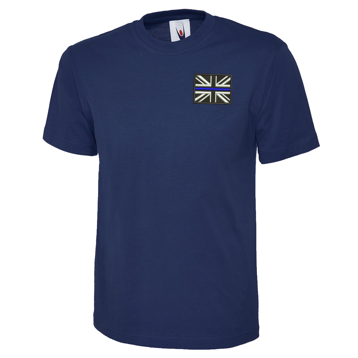 Thin Blue Line Union Jack Embroidered Classic T-Shirt