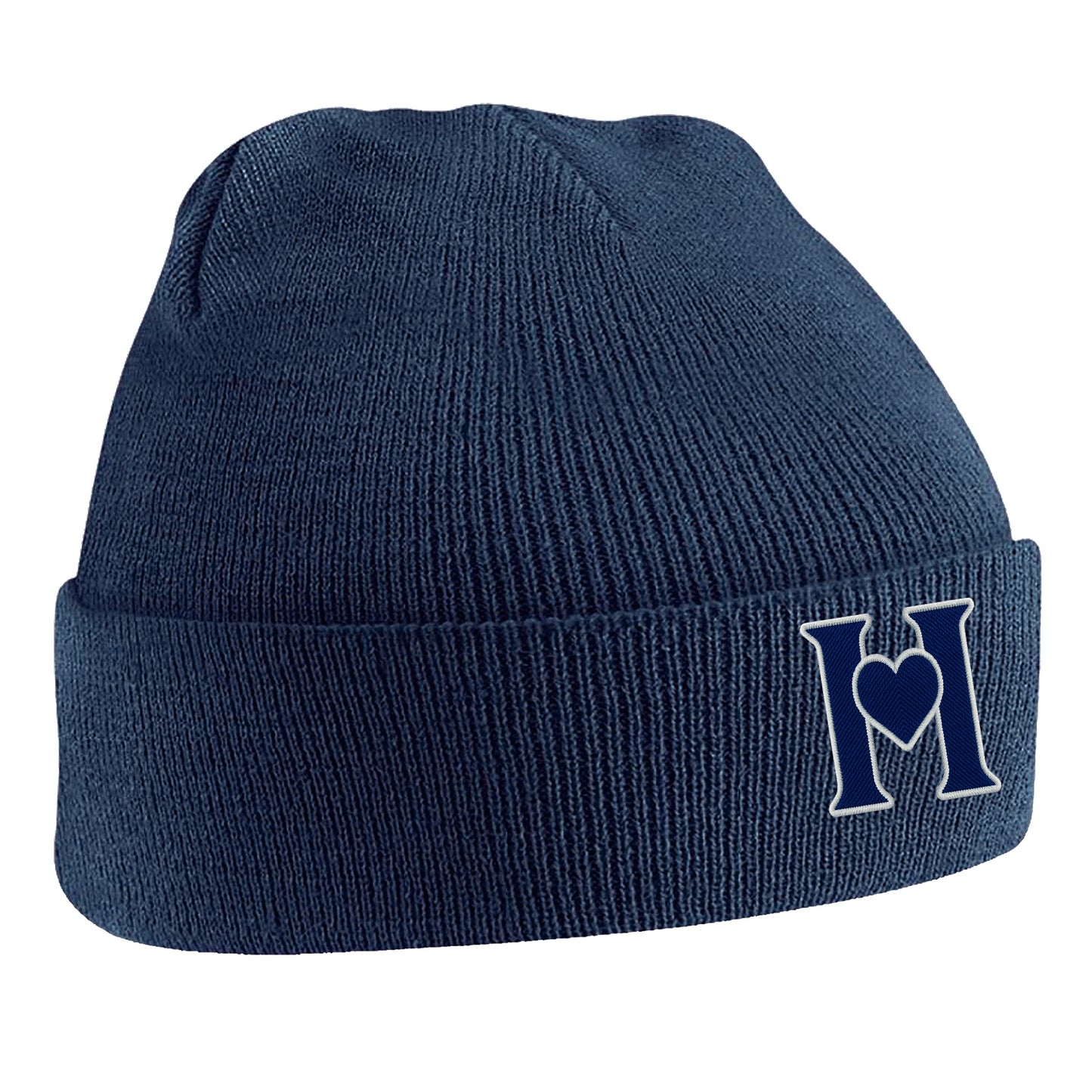 Retro Old School Hearts Football Beanie Hat