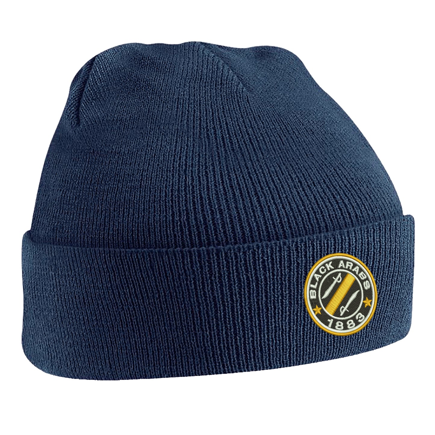 Black Arabs Embroidered Beanie Hat