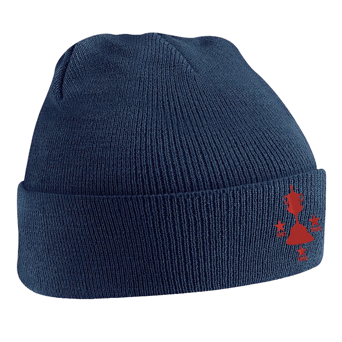 Retro Tamworth Three Time Birmingham Senior Cup Winners Embroidered Beanie Hat