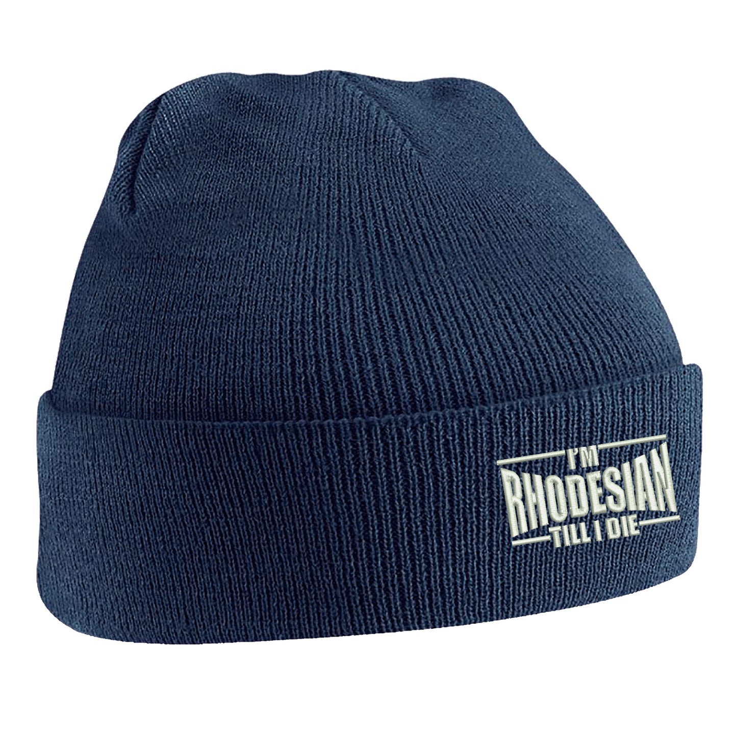 I'm Rhodesian Till I Die Embroidered Beanie Hat