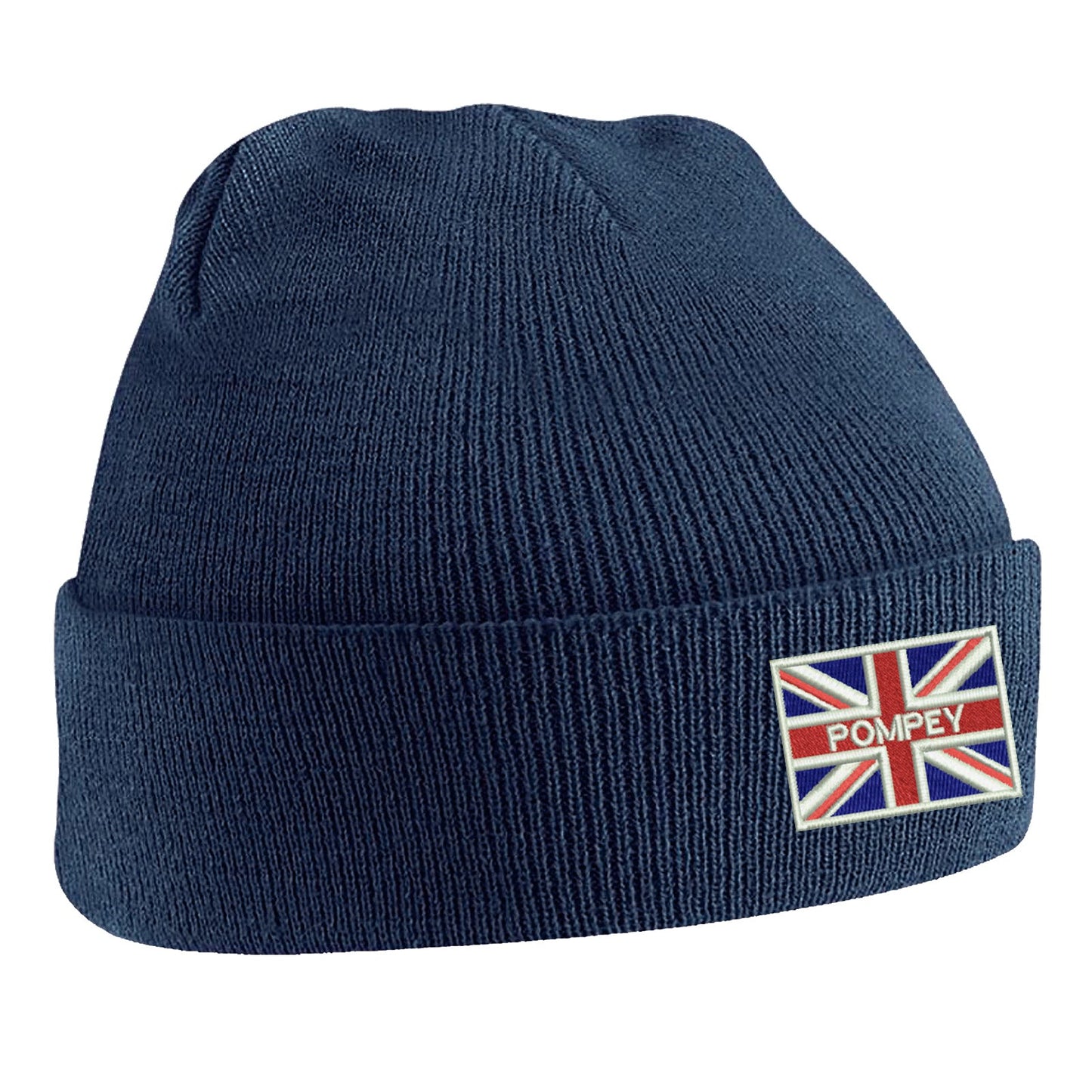 Pompey Coloured Union Jack Beanie Hat