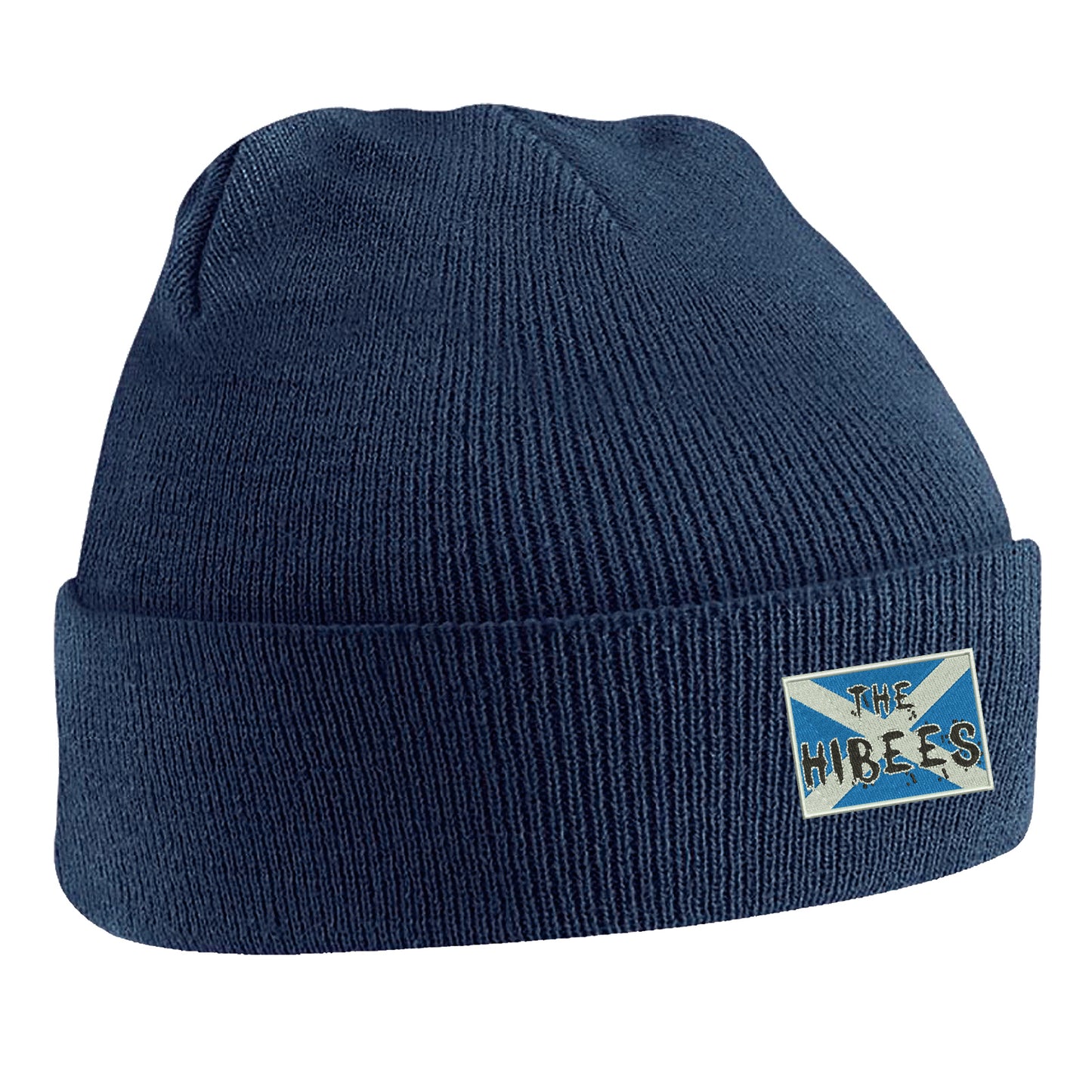 The Hibees Grunge Flag of Scotland Embroidered Beanie Hat