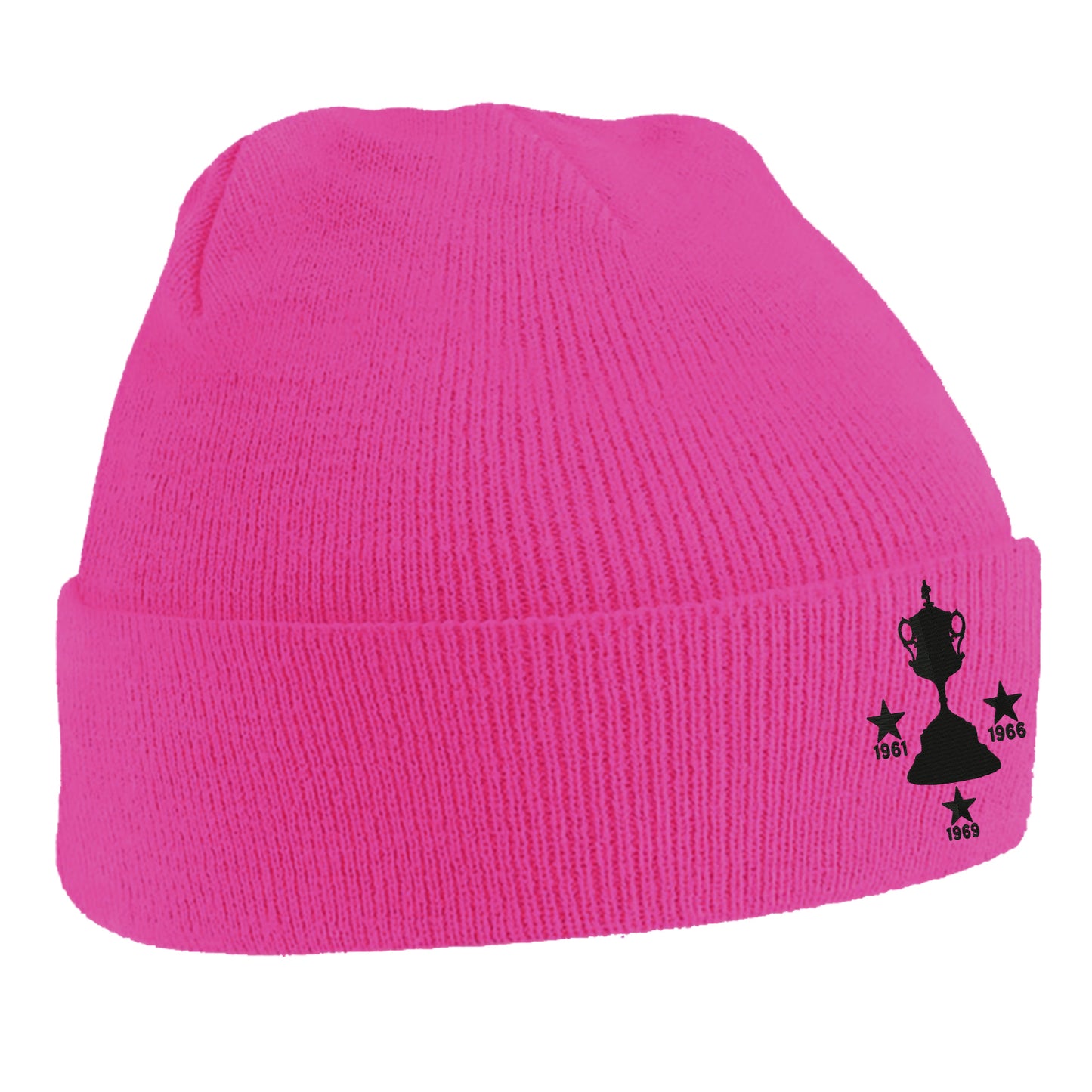 Retro Tamworth Three Time Birmingham Senior Cup Winners Embroidered Beanie Hat