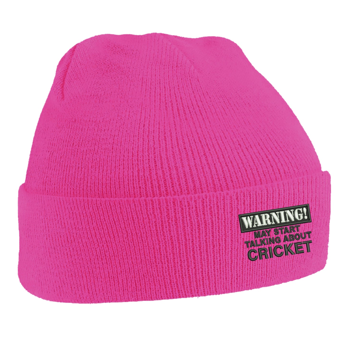 Warning May Start Talking About Cricket Beanie Hat