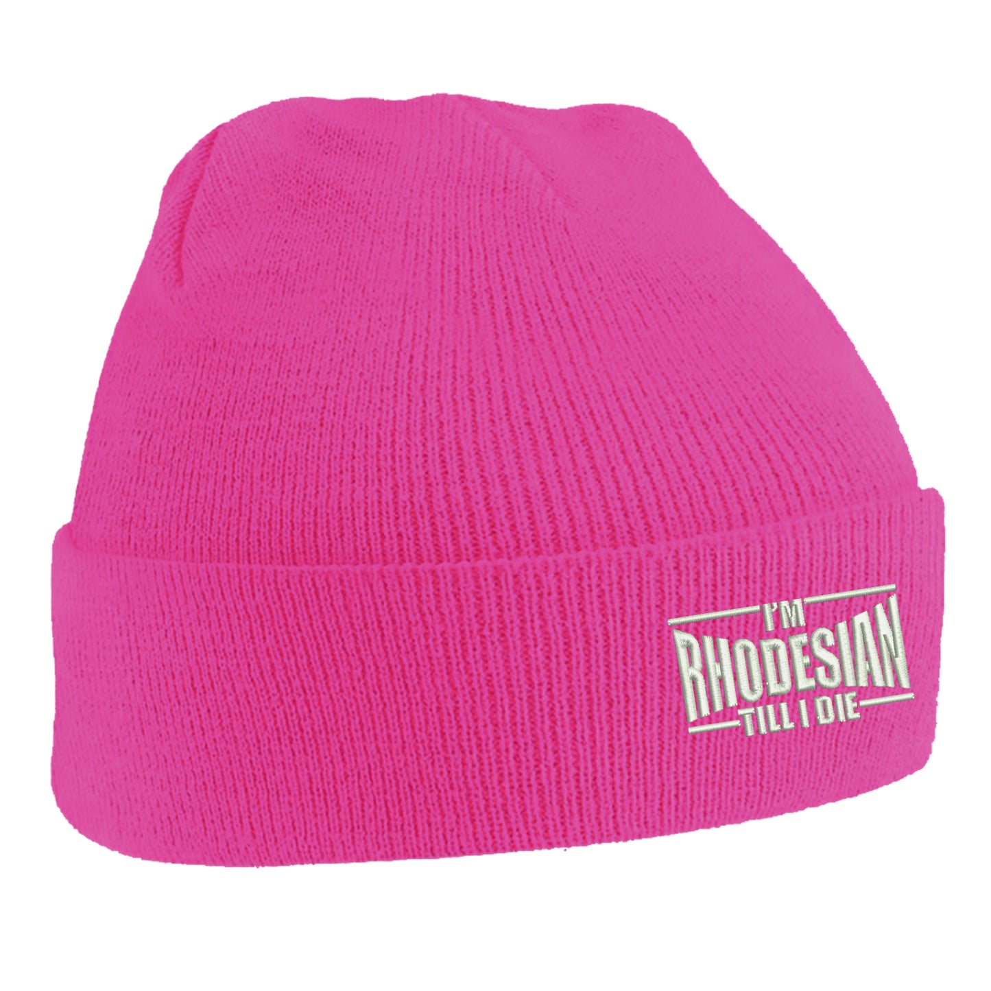I'm Rhodesian Till I Die Embroidered Beanie Hat